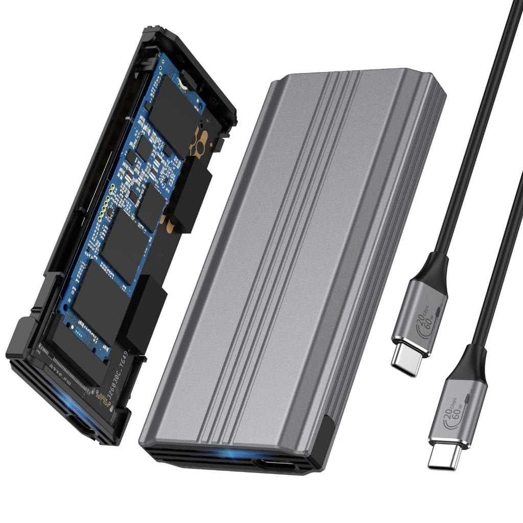 Milue External M.2 NVMe SSD Shell USB 3.1 Type C 20Gbps Large 8TB Storage