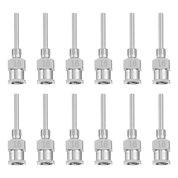 STRANDCHIC 12Pcs Stainless Steel Dispensing Tips Blunt for Industrial Use Cases