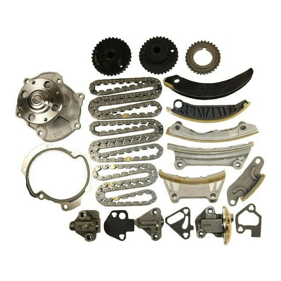 Timing Chain Kit and Water Pump - Compatible with 2009 - 2021 Chevy Traverse 3.6L V6 2010 2011 2012 2013 2014 2015 2016 2017 2018 2019 2020