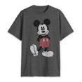 thumbnail image 2 of Disney Mickey Mouse Classic Pose Distressed Men's T-Shirt (Medium, Charcoal Heather), 2 of 6