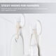 thumbnail image 4 of GOOHOCHY 6 ganchos adhesivos blancos para pared, para baño, para llaves, 4 of 7