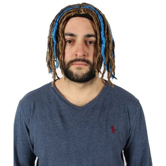HPO Adult Men's Multicolor Dreadlock Wig, Multiple Color Options, Perfect for Festivals and Halloween
