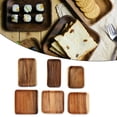 thumbnail image 4 of Solid Wood Serving Tray Tea Plate Fruit Vegetable Platter Bread Dessert Cake Pan, 4 of 9