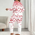 thumbnail image 4 of Tnhcen Valentine's Day Pajamas Women Plus Size 2 Piece Pajama Sets Heart Print Soft Cozy Sleepwear Large Size XL-5XL Women's Valentine Pajamas Set Soft Pajamas for Women, 4 of 5