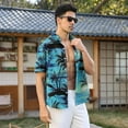 thumbnail image 6 of Hawaiian Shirt for Men Sleeves Printed Casual Button Down Summer Beach Dress Shirts, 6 of 10