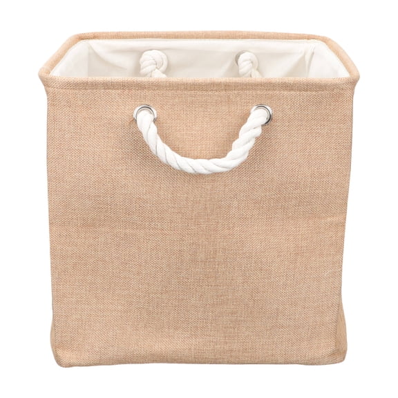 OATIPHO Laundry Storage Organizer Brown Fabric Foldable Storage 1Pcs Household Items Daily Use