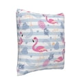 thumbnail image 2 of Bingfone Flamingo and Pineapple Linen Throw Pillow Covers Cushion Case Pocket Button Vintage Farmhouse Pillowcase for Sofa Couch Bed 20"x20", 2 of 9