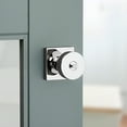 thumbnail image 7 of Pismo Knob with Square Rose Privacy Door Knob in Satin Nickel, 7 of 7