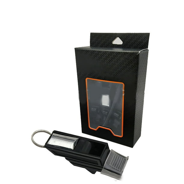 Silbato deportivo profesional con sonido claro, pequeño árbitro de Material compuesto negro para baloncesto y fútbol YUNYI BRAND Deportes