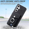 thumbnail image 2 of Funda para Samsung Galaxy A54 5g de cuero con acabado galvanizado y tarjetero (negro), 2 of 5