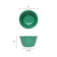 thumbnail image 2 of Excellante Color Green Melamine Dinnerware Collection 4 Inch Bouillon Cup - 7 Oz, Comes in Dozen, 2 of 2