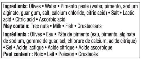Manzanilla farcies Great Value