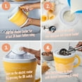 thumbnail image 5 of Nostalgia Ice Cream Maker, 1.5 Pint Electric Ice Cream Machine with Quick Freezing Gel Canister, Tan, 5 of 8