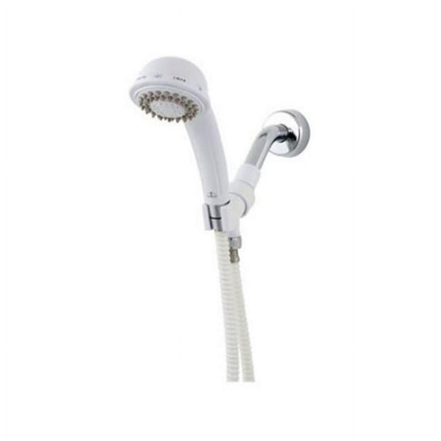 Whedon Products 228816 Flow Pro Massage Showerhead with 3-Spray Settings, White