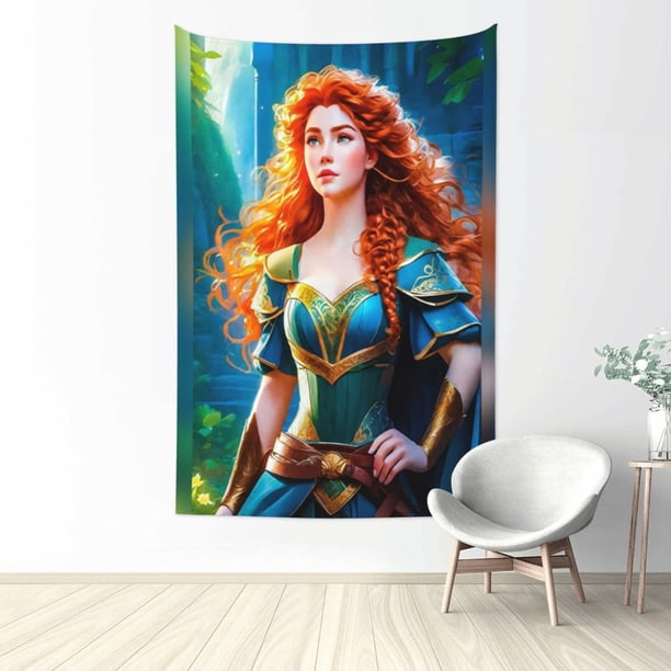 Tapiz de Mérida para dormitorio, estampado artístico para colgar en la pared, pósteres estéticos, tapices de fondo para sala de estar, dormitorio, regalo para fanáticos, 80 x 60 pulgadas
