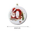 thumbnail image 2 of Yyuenw 26 Letter Christmas Tree Hanging Pendant, 2D Flat Acrylic Letters Ornaments A to Z Ornament Initial Decorative Hanging Xmas Alphabet Letters for Christmas Tree DIY Craft Xmas Ornaments, 2 of 3