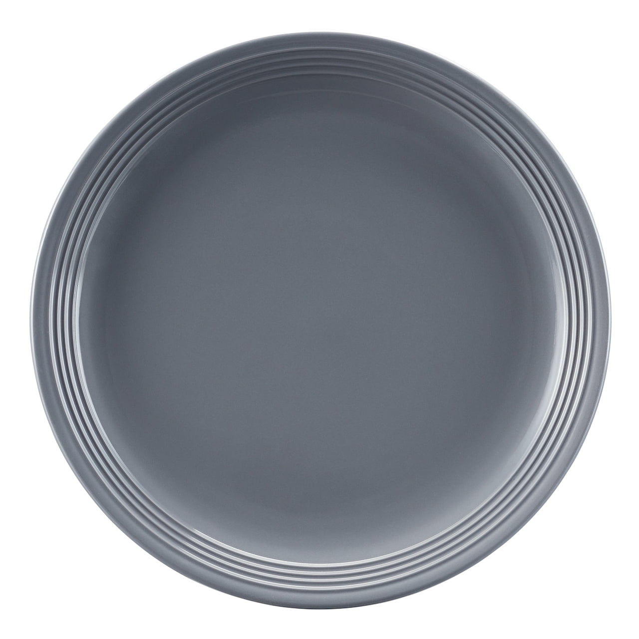 (3 pack) Mainstays Chiara Round Stoneware 10.5" Grey Dinner Plate