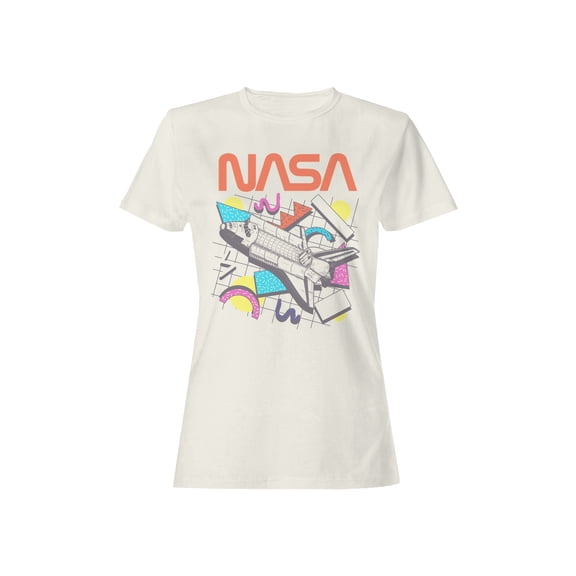 Officially Licensed Nasa Retro NASA Shuttle Illustration Women's T-shirt