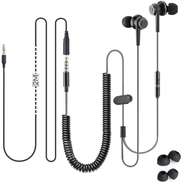 Auriculares de Cable Largo Avantree para TV 18 pies 5.5 m Estéreo con Micrófono