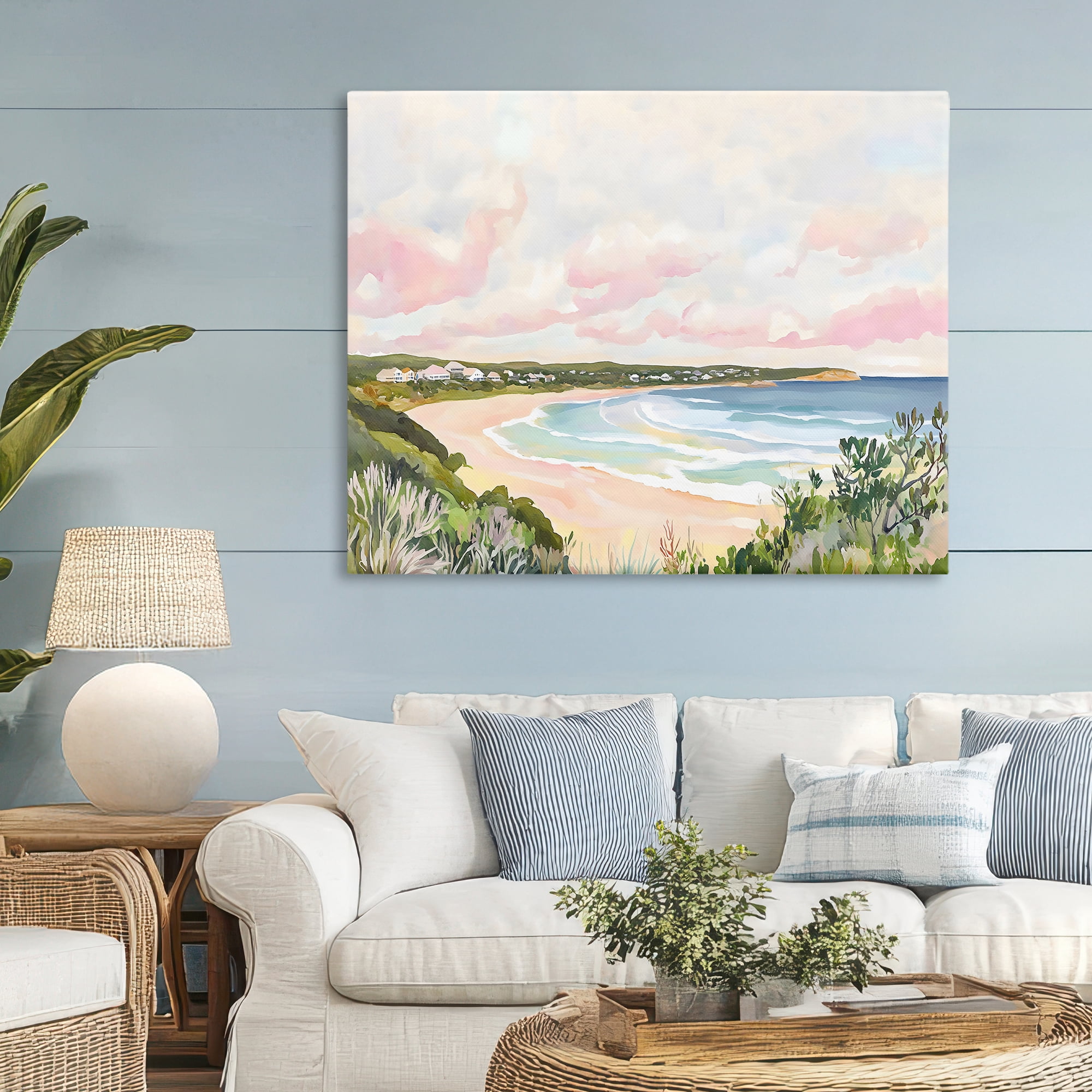 Stupell Industries Serene Sunset Beach Panorama Canvas Wall Art, design by The Prints Vibe
