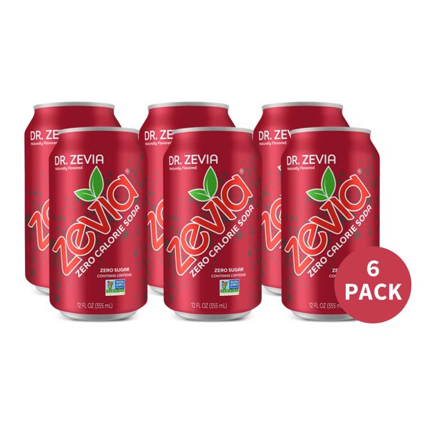 Dr. Zevia Zero Calorie Soda, 6 Pack