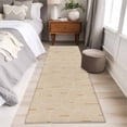 thumbnail image 4 of Runner Rug 2'x6', Khaki Boho Washable Non-Slip Hallway Runner Rugs, Middle Century Modern Abstract Art Bedside Rugs Floor Mats Carpet Runners for Kitchen Bathroom Laundry Room, 4 of 8