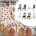 thumbnail image 4 of 4 Pcs Fall Chair Covers for Dining Room, Thanksgiving Stretch Removable Dining Chair Cover Set of 4, Autumn Turkey Chair Slipcovers Seat Protector for Fall Restaurant Decor, 4 of 6