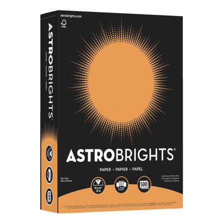 UPC: 0759598216583 | Astrobrights Multipurpose Paper 8.5 x 11 Cosmic Orange 22651/21658