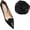 Black,Rose, variant on Elegant Detachable Shoe Flower Rose Flower Shoe Clips Silk Shoe Embellishment for High Heels Accessories 1 Pair