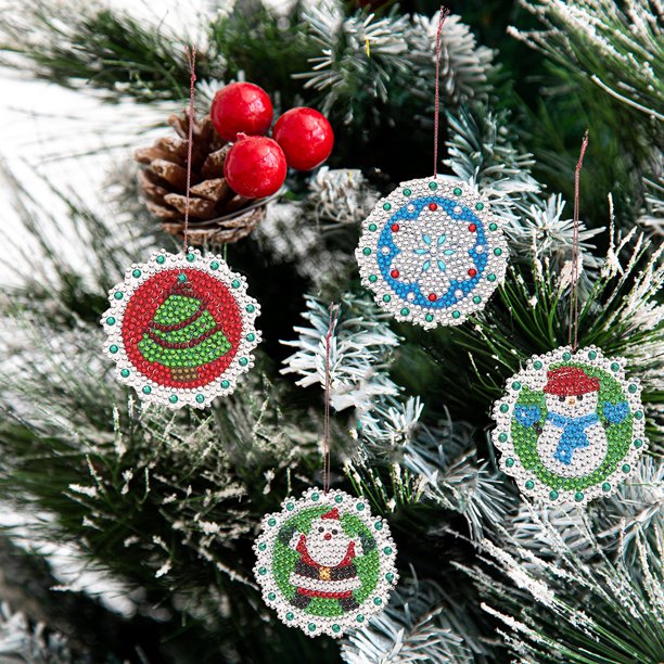 Cuadros Decorativos Kit de mosaico de arte con colgante de árbol de Navidad de diamante en forma especial Imagen de diamantes de imitación Ehuebsd Nuevos Originales