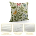 thumbnail image 4 of COMIO Herbs Wildflowers Pillow Covers  Botanical Floral Butterfly Throw Pillow Case Set  Spring Flower Pillow Cover Cushion Cover for Home Couch Sofa Bedroom Livingroom, 4 of 5