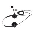 thumbnail image 1 of Casque Double Face, Réglage du Volume Confortable Casque d'Affaires USB Noir pour les Centres d'Appels, 1 of 8
