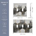 thumbnail image 2 of Yayeee Toggle Light Switch Wall Plate 3-Gang 6.37"x4.48" Decorative Outlet Cover, Gray Hexagons, 2 of 7