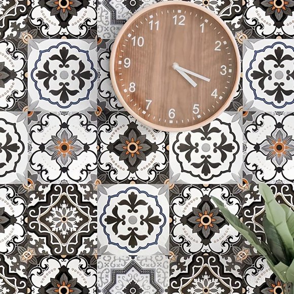 1 Roll Self-Adhesive Wallpaper, Simulation Tile Thickened Contact Paper, Peel And Stick, Waterproof Removable Living Room Kitchen Bedroom Dormitory Wallpaper, Furniture Refurbishment Wallpaper, Aesthe