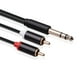 thumbnail image 4 of 2X Cable de 6,35 mm Una 2RCA, Cable RCA de 6,35 mm Macho Una 2 RCA Macho Adaptador de Audio Estéreo Divisor Y Cable RCA -3 Metros, 4 of 5