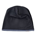 thumbnail image 5 of Gorro de punto holgado informal de primavera y otoño con etiqueta de cuero FS, gorro Baotou con forro polar para exteriores para hombres y mujeres, 5 of 5