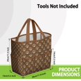 thumbnail image 3 of Garden Tool Bag,Paw Prints Garden Tool Organizer,Garden Gifts,Waterproof Multi-Pocket Garden Tool Storage 11.8x5.5x11.4 Inch(Tools NOT Included), 3 of 6