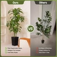 thumbnail image 6 of Artificial Dracaena Tree 6FT - UV Resistant Faux Tree with Large Taper Planter & Pebbles - Tall Fake Plants Indoor & Outdoor, Potted Floor Plant for Home Living Room Porch Decor, VN127, 6 of 17