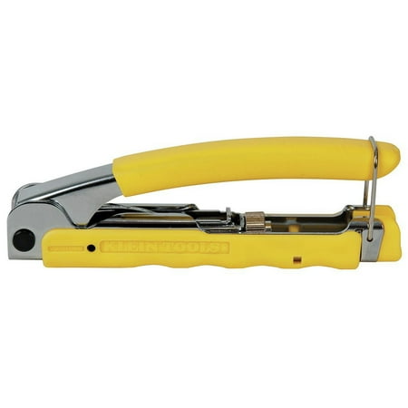 Klein Tools VDV211-048 Multi-Connector Compression Compact Crimper - Yellow/Chrome