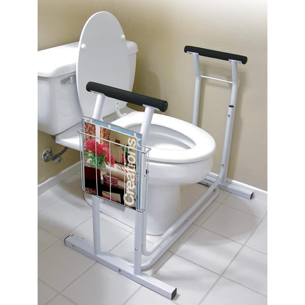 Drive Medical Toilet Safety Frame with Padded Armrests