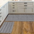 thumbnail image 1 of Cqxid Carpet Under $30 Striped Bath Rugs Super Absorbent Non Floor Mats Set Of 2, 1 of 9