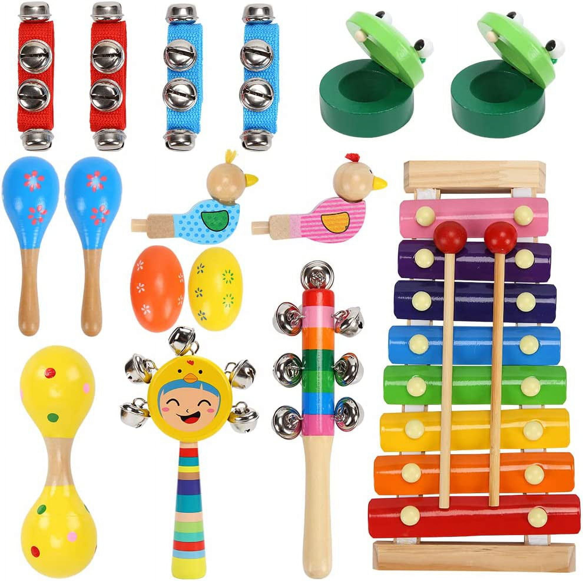 Toyvian 5 Pairs Rhythm Stick Kids Wooden Toys Music Toys Toddler