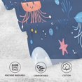thumbnail image 5 of Yayeee 100% Cotton Hand Towels for Bathroom 16" x 28" Soft Absorbent Kitchen Towel, Blue Jellyfish, 5 of 7
