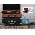thumbnail image 4 of Pyle Mallette Bluetooth 3 Vitesses Style Platine avec Vinyle pour MP3, Marron, 4 of 5