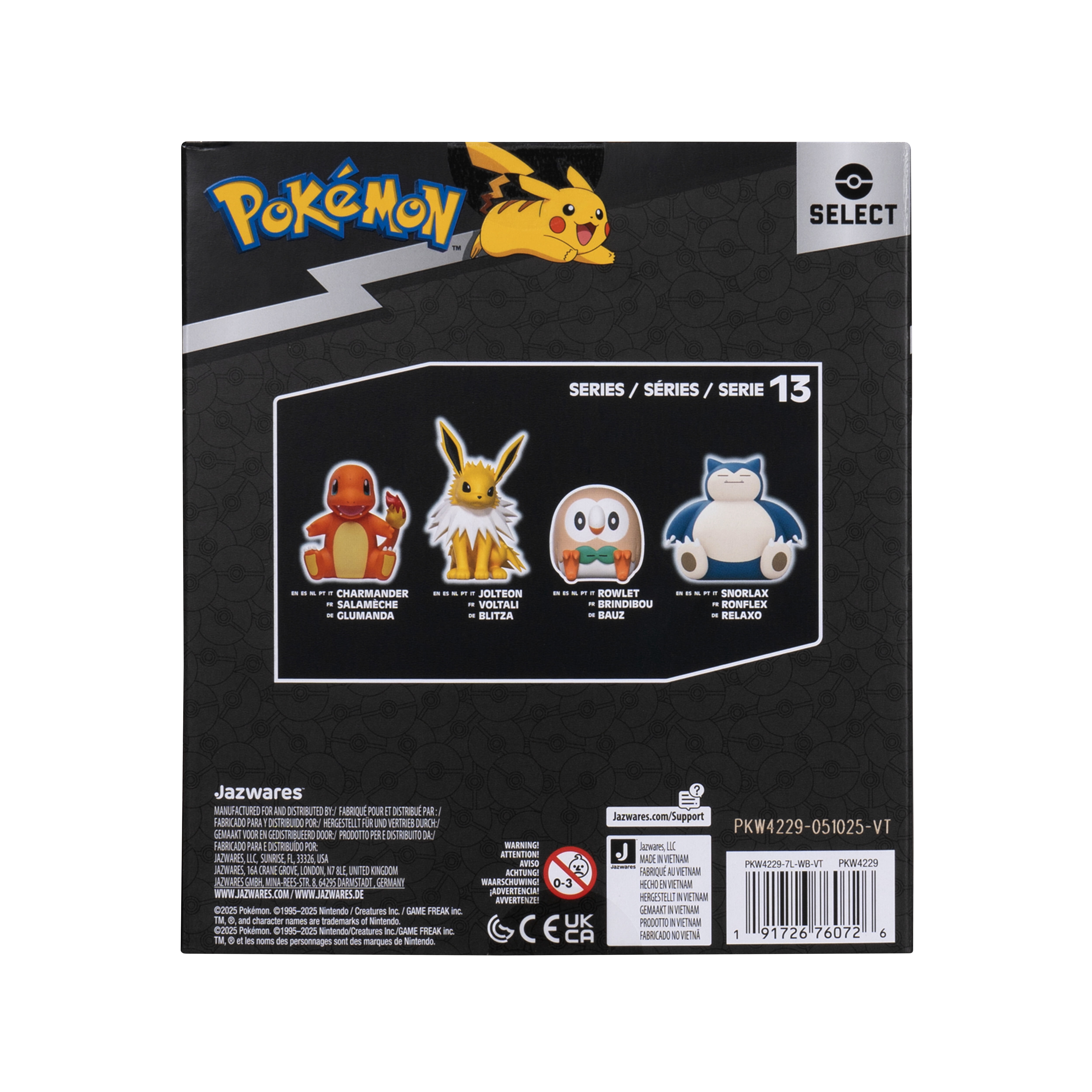 Pokemon Jolteon Select Vinyl Figure - 4-Inch Figure Made from High-Quality Vinyl