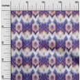 thumbnail image 2 of oneOone Cotton Jersey Purple Fabric Flame Stitch Sewing Craft Projects Fabric Prints By Yard 58 Inch Wide, 2 of 4