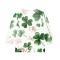 thumbnail image 4 of YABCSAZ Irish Shirts Boys Girls St. Patrick's Day Shirts 3/4 Sleeve Tops Girls Shamrock Clover Printed Sirts Round Neck Blouse Tops Pullover Funny Ugly Sweatshirts Size 5 Years, 4 of 5