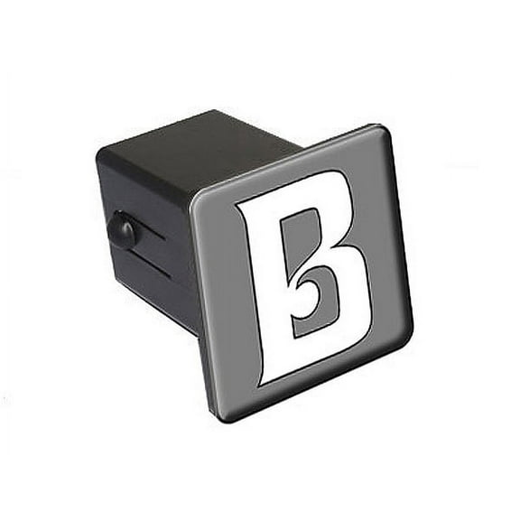 B Letter Fancy Initial Tow Hitch Cover
