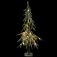 thumbnail image 3 of Northlight Pre-Lit Flocked Battery Operated Alpine Artificial Christmas Tree - 3' - Clear LED Lights, 3 of 9