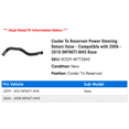 thumbnail image 2 of Cooler To Reservoir Power Steering Return Hose - Compatible with 2006 - 2010 INFINITI M45 Base 2007 2008 2009, 2 of 2